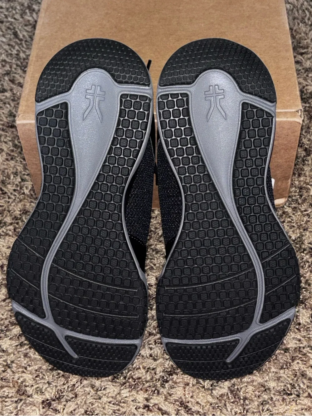 KURU Quantum 2.0 Women’s 8.5 Wide Jet Black Slate Gray Comfort Walking Shoes